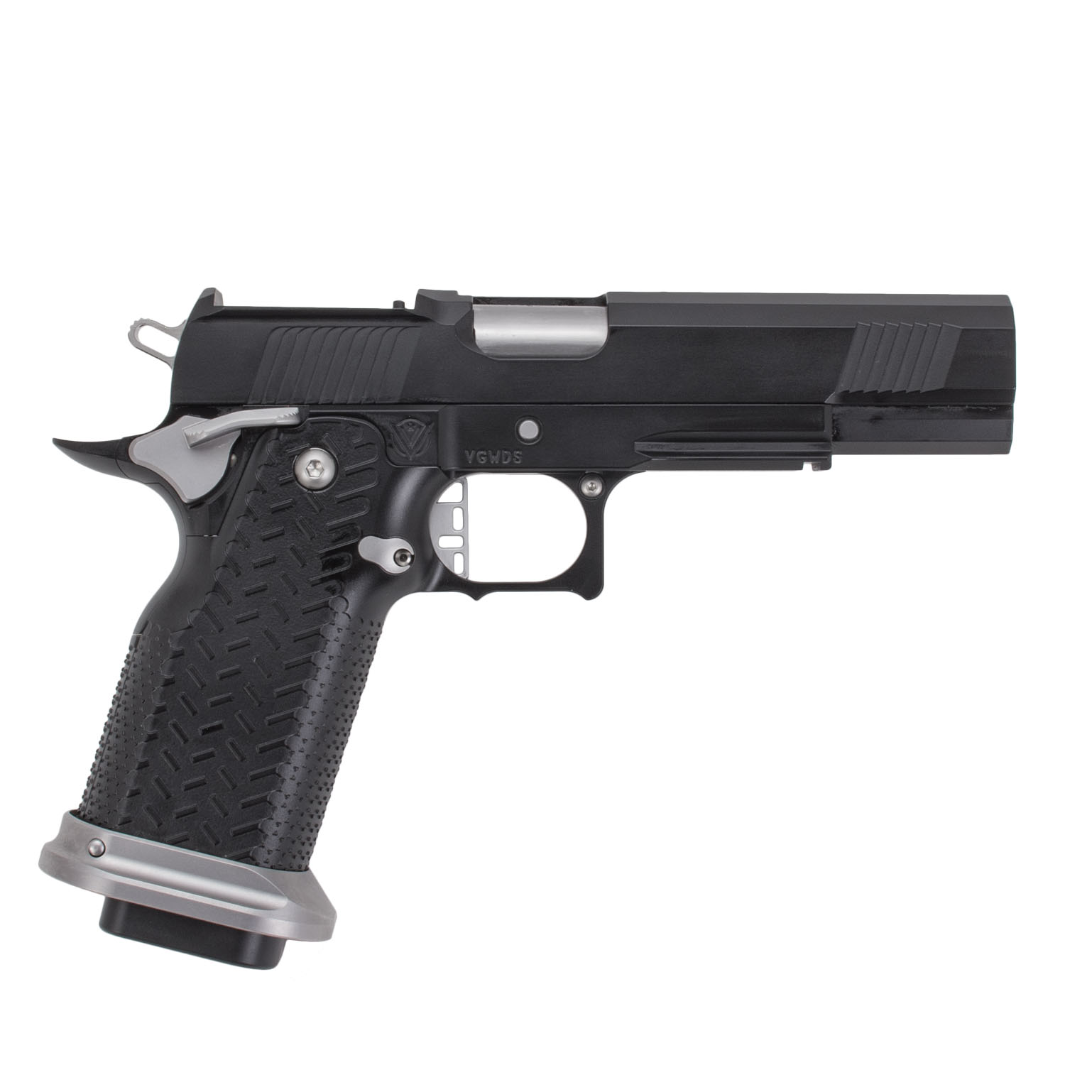 Vudoo Gun Works Priest 1911 DS 9mm Pistol, Standard Dust Cover