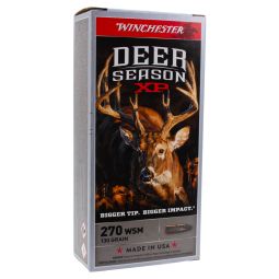 Winchester Deer Season XP 270 WSM 130gr. Ammunition, 20 Round Box