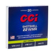CCI Shotshell 22 WMR #12 Shot Ammunition, 20 Round Box