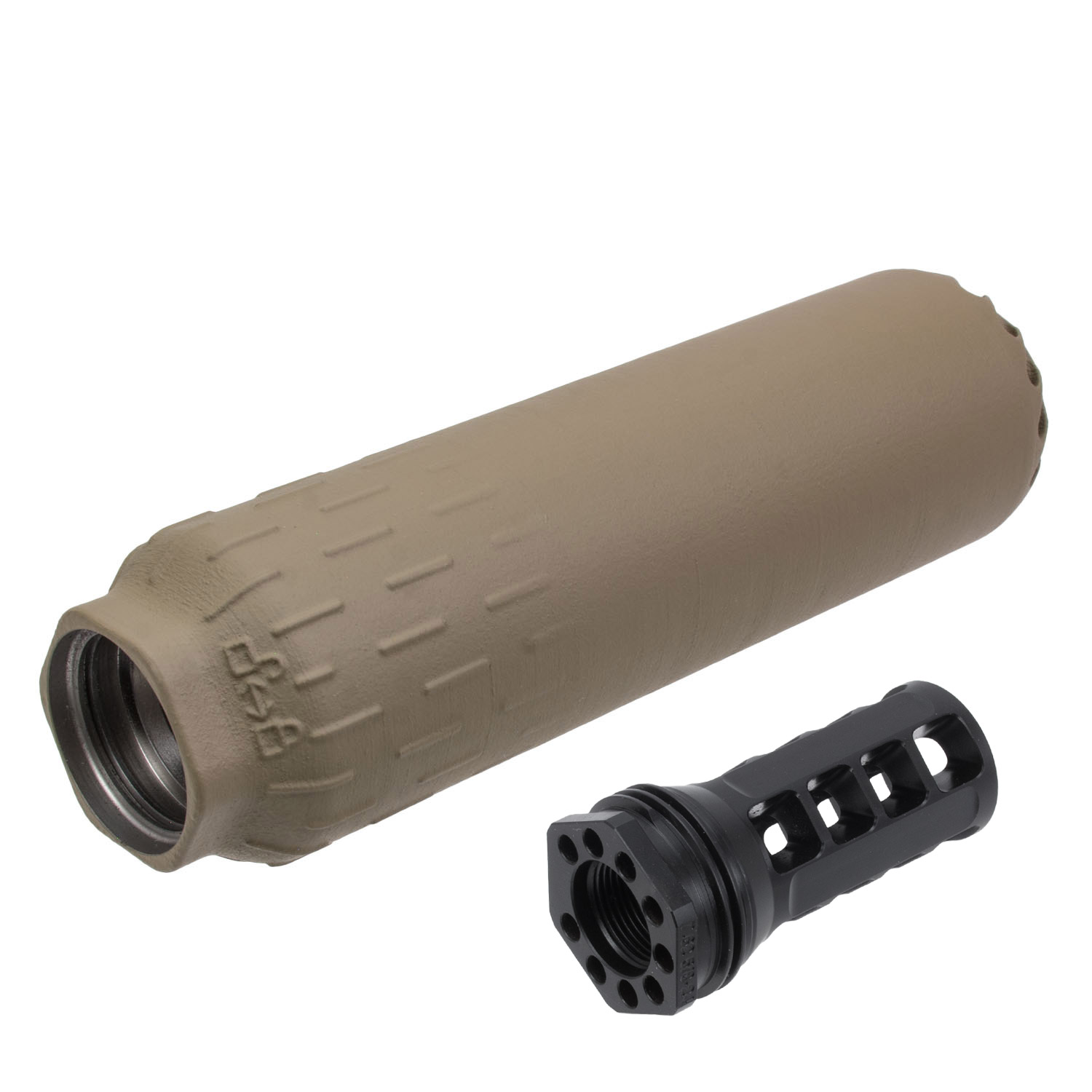 HUXWRX FLOW 762 Ti Suppressor, .30cal/7.62mm, FDE: MGW