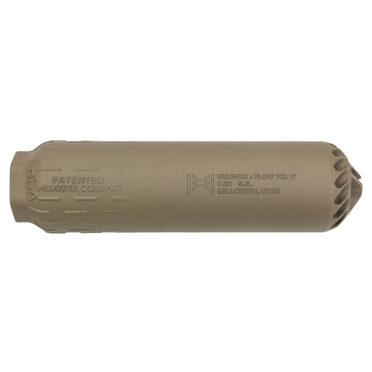 ◆みゅう様おまとめ◆No.227◆ HUXWRX FLOW 762 Ti Suppressor, .30cal/7.62mm, FDE: MGW