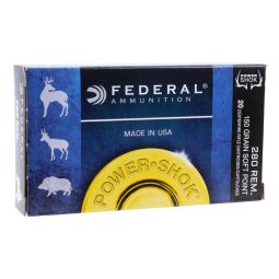 Federal 280 Rem 150gr. Power-Shok Ammunition, 20 Round Box