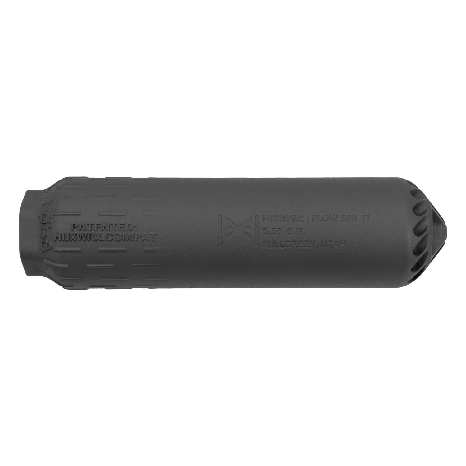 HUXWRX FLOW 556 Ti Suppressor, .223cal/5.56mm, Black: MGW