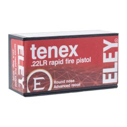 Eley Tenex Rapid Fire Pistol .22LR 40gr. Ammunition, 50 Round Box
