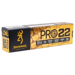 Browning PRO-22 22LR 40gr. Ammunition, 100 Round Box