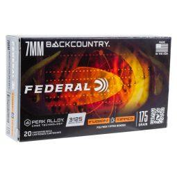 Federal Premium 7mm Backcountry 175gr. Fusion Tipped Ammunition, 20 Round Box