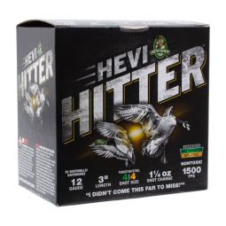 Hevi Shot Hevi-Hitter 12ga. 3" 1-1/4oz. #4 Shot Tungsten/Steel Ammunition, 25 Round Box