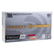 Federal Premium 7mm Backcountry 168gr. Barnes LRX Copper Ammunition, 20 Round Box