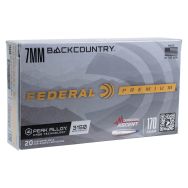 Federal Premium 7mm Backcountry 170gr. Terminal Ascent Ammunition, 20 Round Box