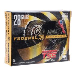 Federal Heavyweight TSS Turkey Load, 28ga. 2-3/4" 1-1/4oz. #9 Shot, 5 Round Box