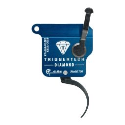 TriggerTech Rem 700 Rough Diamond Trigger, Left Handed, Black Pro Curved Trigger
