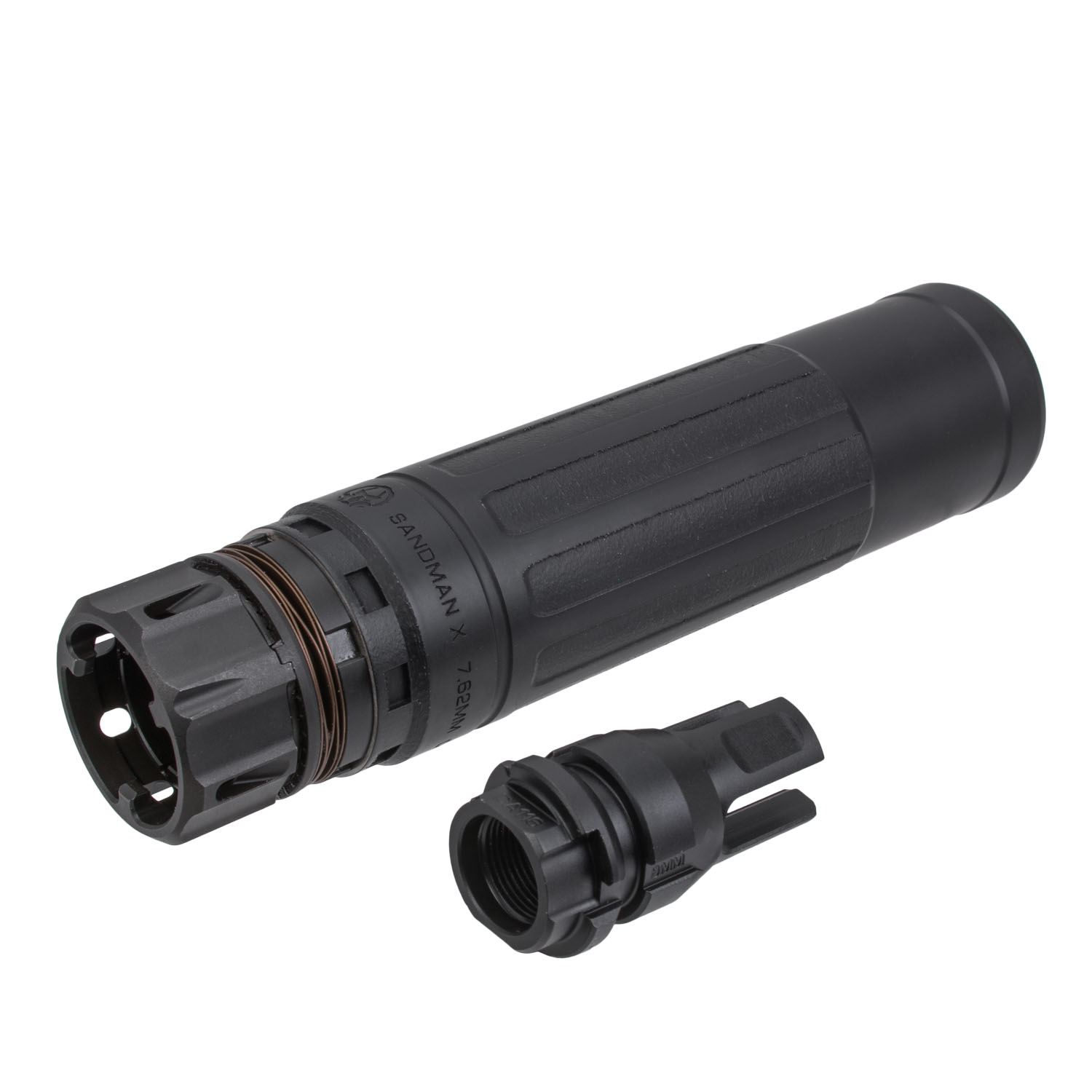 Dead Air Sandman-X .30cal/7.62mm Suppressor, KeyMo Mount, Black: MGW
