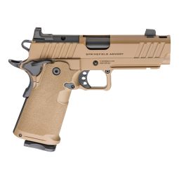 Springfield 1911 DS Prodigy 4.25" Compensated 9mm AOS Pistol, Coyote Brown