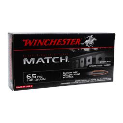 Winchester Match 6.5 PRC 140gr. BTHP Ammunition, 20 Round Box