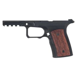 Sharps Bros. Ruger RXM Grip Module, Black Anodized w/ Brazilian Cherry Grip Panels