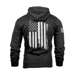 Nine Line Apparel, American Flag Hoodie, Black