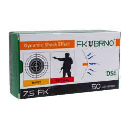 FK BRNO 7.5 FK F9 101gr. Copper Flat Nose Ammunition, Box of 50