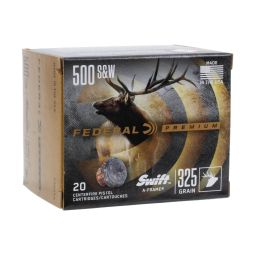 Federal Premium 500 S&W 325gr. Swift A-Frame Ammunition, 20 Round Box