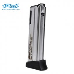 Walther PPK/S .22LR 10 Rd. Magazine with Finger Rest, Nickel