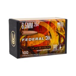 Federal Fusion .264 cal 140gr. Bullets, Box of 100