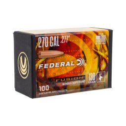 Federal Fusion .277 cal 130gr. Bullets, Box of 100