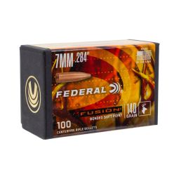 Federal Fusion .284 cal 140gr. Bullets, Box of 100