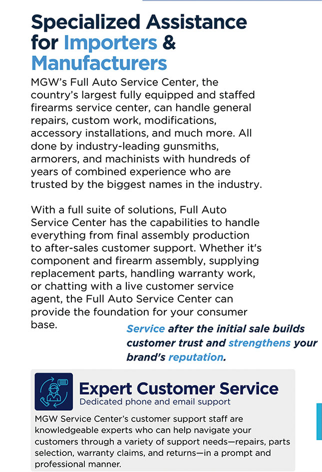 MGW Full Auto Service Center Info Left
