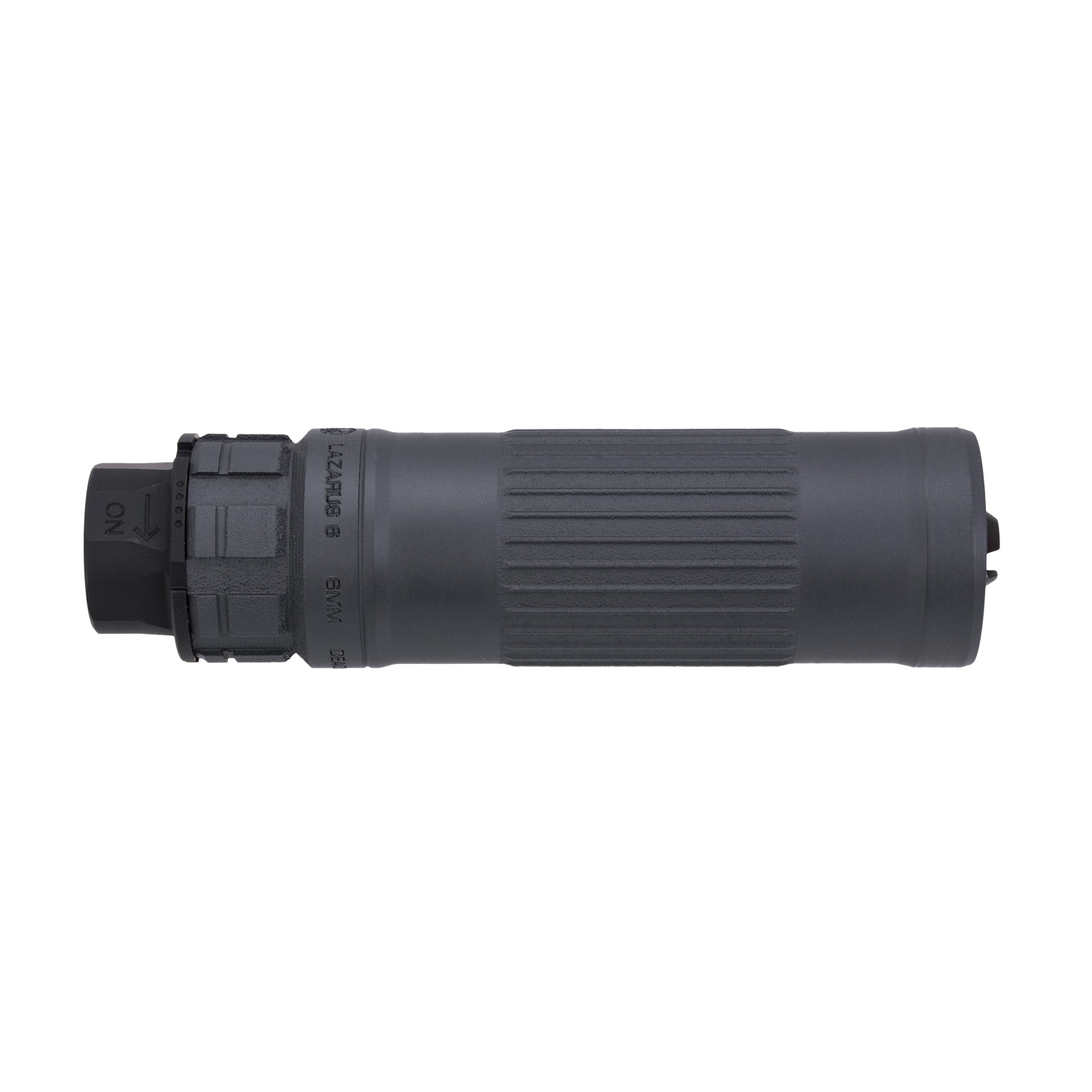 Dead Air Lazarus 6 6mm/5.56mm Suppressor, XENO Mount, Sniper Gray: MGW