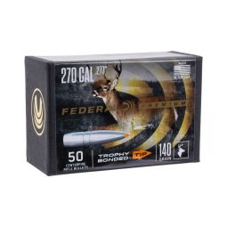 Federal Trophy Bonded Tip .277 cal 140gr. Bullets, Box of 50