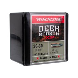 Winchester Rifle Bullets, 30-30 Win. 150gr. Deer Season XP, Box of 100