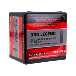 Winchester Rifle Bullets, 350 Legend 255gr. Open Tip, Box of 100