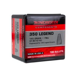 Winchester Rifle Bullets, 350 Legend 145gr. FMJ, Box of 100
