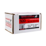 Winchester Rifle Bullets, .224 cal 55gr. FMJ, Box of 500