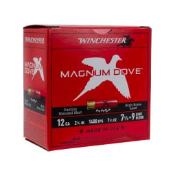 Winchester Magnum Dove 12ga. 2-3/4" 1-1/4oz. #7.5 & #9 Shot Ammunition, 25 Round Box