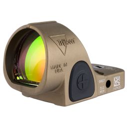 Trijicon SRO Adjustable LED Sight, 5 MOA Red Dot, Coyote Brown Anodized