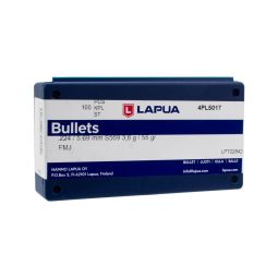 Lapua 22 cal. 55gr. FMJ Bullets, Box of 100