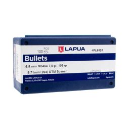 Lapua 6.5mm/264 cal. 108gr. Scenar OTM Bullets, Box of 100