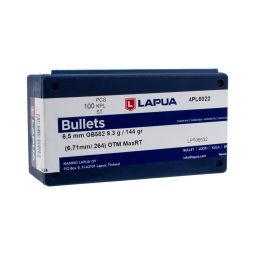Lapua 6.5mm/264 cal. 144gr. MaxRange Target OTM Bullets, Box of 100