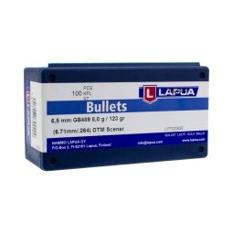 Lapua 6.5mm/264 cal. 123gr. Scenar OTM Bullets, Box of 100