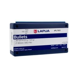 Lapua 30 cal. 123gr. Spitzer FMJ Bullets, Box of 100