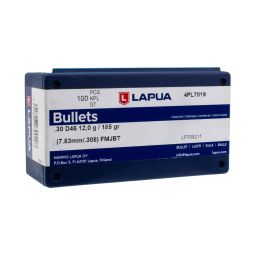 Lapua 30 cal. 185gr. FMJBT Bullets, Box of 100