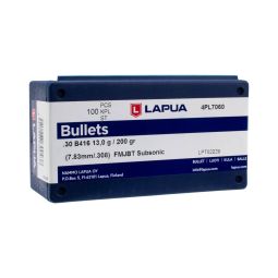 Lapua 30 cal. 200gr. Subsonic FMJBT Bullets, Box of 100