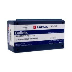 Lapua 30 cal. 175gr. MaxRange Target OTM Bullets, Box of 100