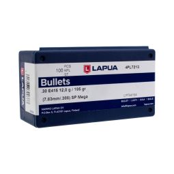 Lapua 30 cal. 185gr. Mega Soft Point Bullets, Box of 100