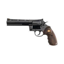 Colt Anaconda .44 Magnum Revolver, Blued Finish w/ Target Walnut and Gold Medallion Grips, 6" Barrel