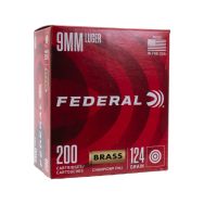 Federal Champion Training 9mm 124gr. FMJ Ammunition, 200 Round Box