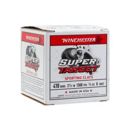 Winchester Super Target 410ga. 2-1/2" 1/2oz. #8 Shot Ammunition, 25 Round Box