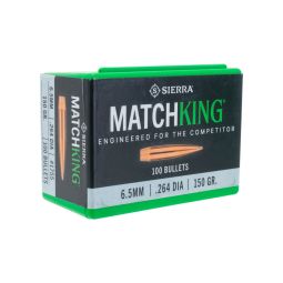 Sierra .264 cal./6.5mm 150gr. MatchKing CN Bullets, Box of 100
