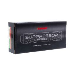 Barnes Suppressor Series 300 AAC Blackout 220gr. Sierra MatchKing Subsonic Ammunition, 20 Round Box
