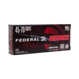 Federal Subsonic 45-70 Govt 300gr. Target Soft Point Ammunition, 20 Round Box